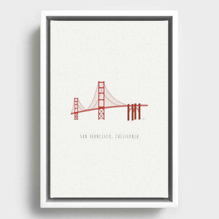 Golden Gate Bridge, San Francisco, California Framed Canvas