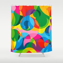 Full Color Abstrackt Artwork Shower Curtain