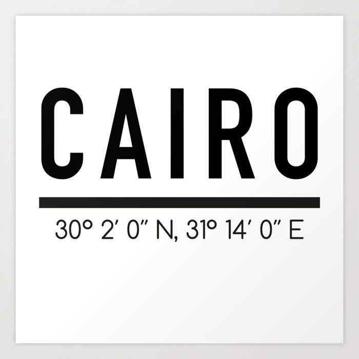 Cairo Art Print