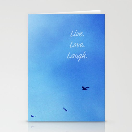 Live. Love. Laugh. Stationery Cards