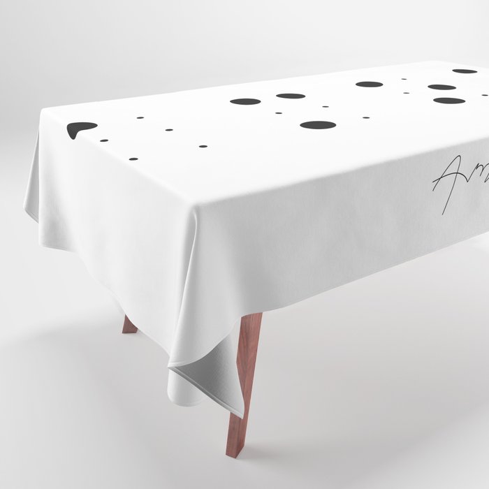 Amor en Braille Tablecloth