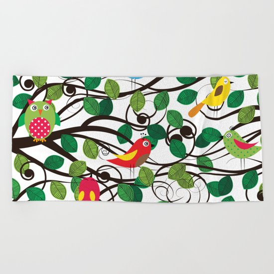 Birds Beach Towel