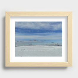 Traces in the snow Recessed Framed Print
