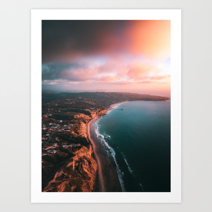 San Diego Cliffs Art Print