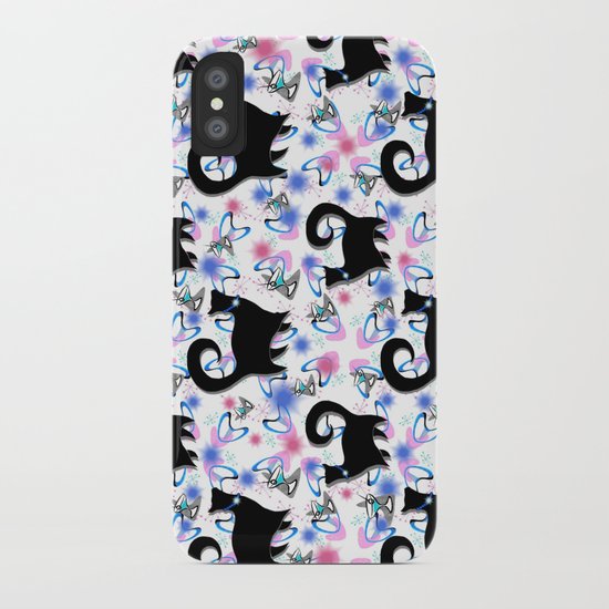 Retro Snobby Cats 1 iPhone Case