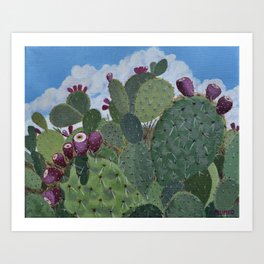 Prickly Pear Bouquet Art Print