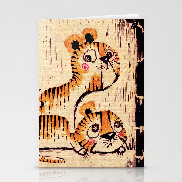 Two Little Tigers Stationery Cards