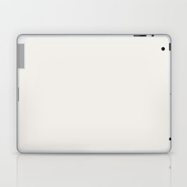 Cool Off White Solid Color Pantone Cloud Dancer 11-4201 TCX Shades of Yellow Hues Laptop Skin