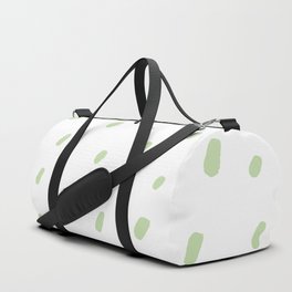 Green and White Blot Spot Polka Dot Pattern Pairs Coloro 2022 Popular Color Aloe Gel 058-83-18 Duffle Bag