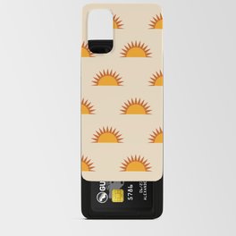 Sun and Sand- Rising Sun Sunshine Pattern Android Card Case
