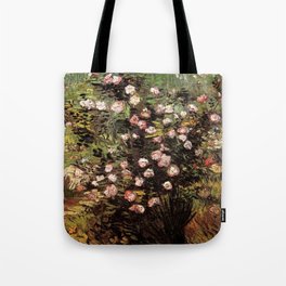 Rosebush in Blossom by Vincent van Gogh Tote Bag