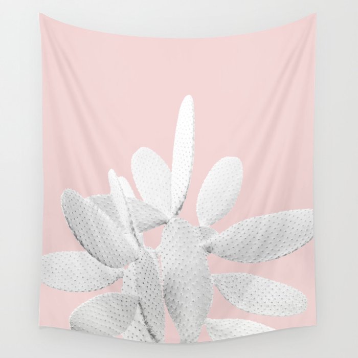 White Blush Cactus #1 #plant #decor #art #society6 Wall Tapestry