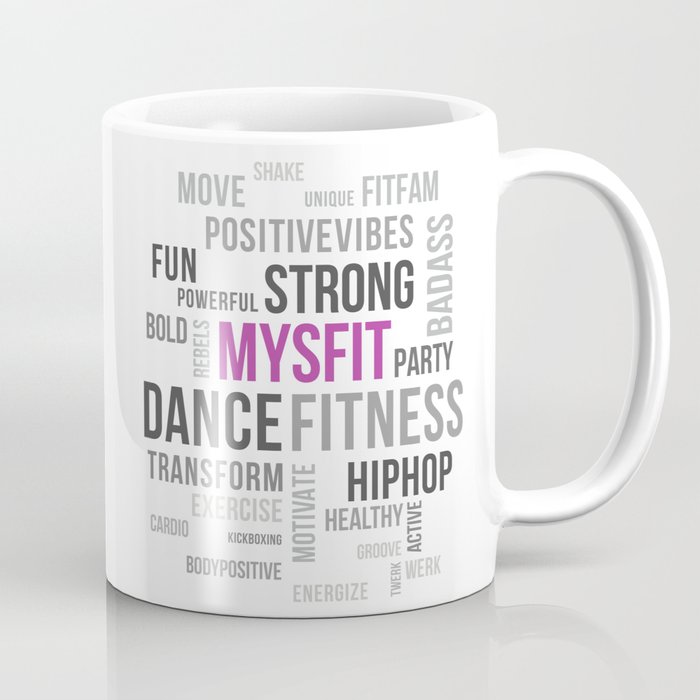 MysFit Word Cloud Coffee Mug