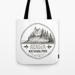 Acadia National Park Circle Tote Bag