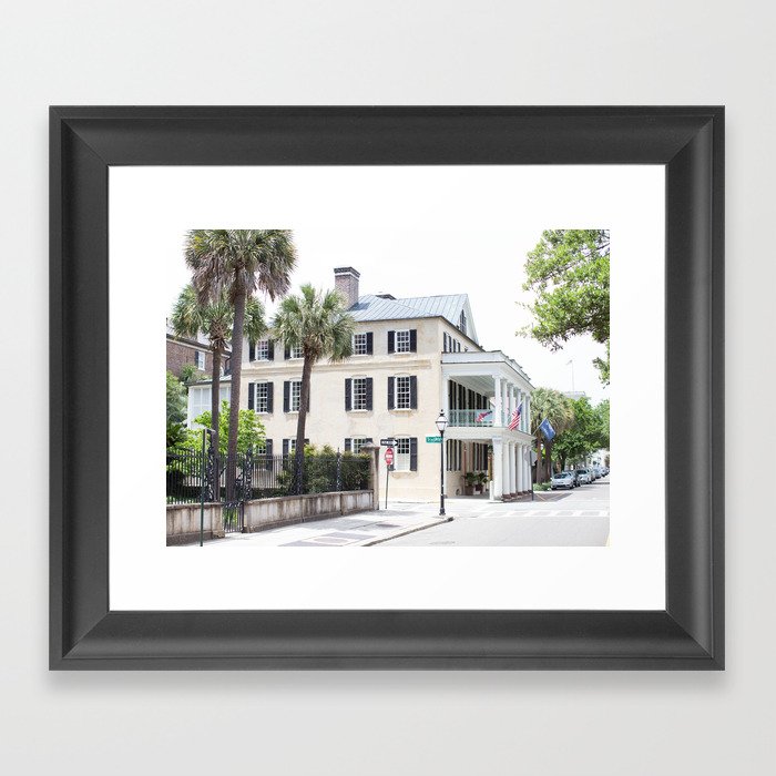 A Southern Street - Charleston, South Carolina Framed Art Print