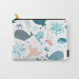 Cute seamless pattern with fish Carry-All Pouch