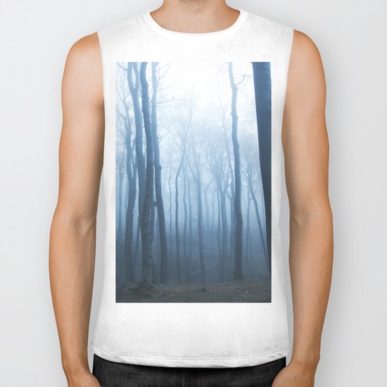 Foggy Woods #society6 #buyart Biker Tank