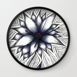 Repetitive Flower Wall Clock