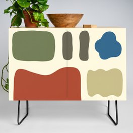 Abstract shapes colorblock collection 1 Credenza