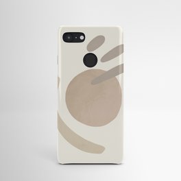 Neutral Beige Abstract Drawing 6 Android Case