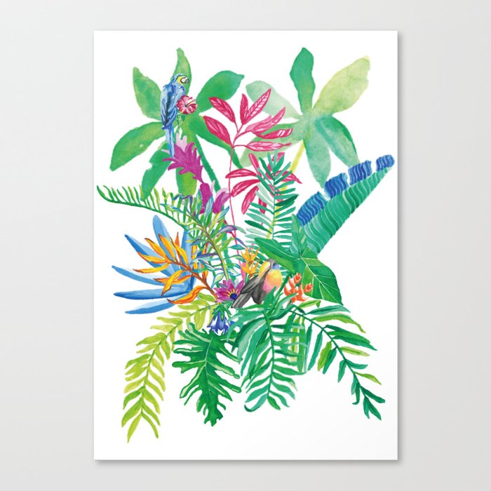 Tropical Love Canvas Print