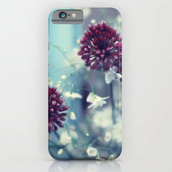 Flowers on Blue iPhone & iPod Case