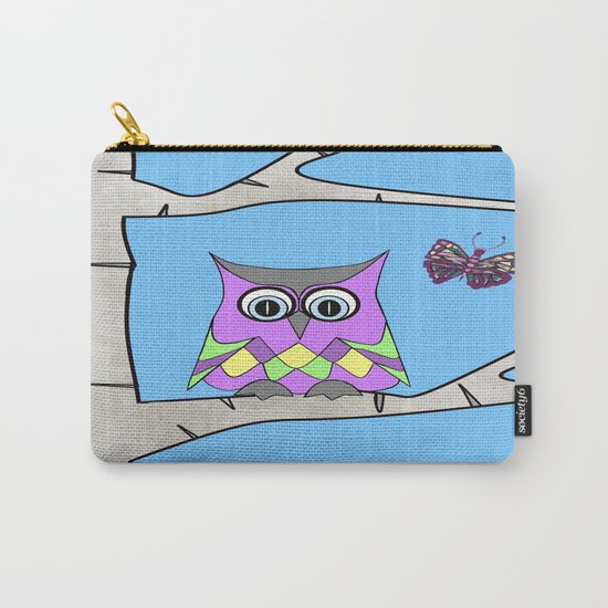 Spring Owl Carry-All Pouch