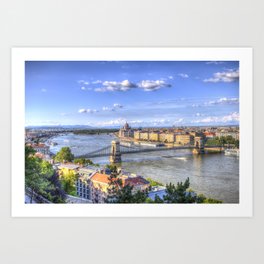 Budapest Cityscape Art Print