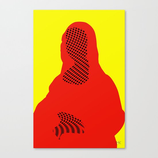 Mona, nu mach aber mal ein Punkt · 4 Canvas Print