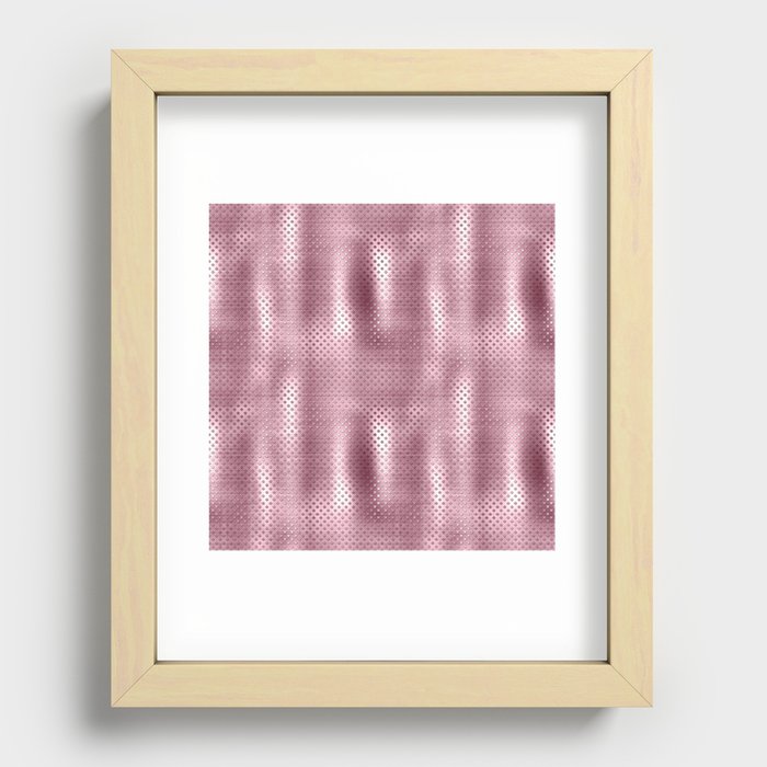 Pink Brushed Metallic Texture Recessed Framed Print