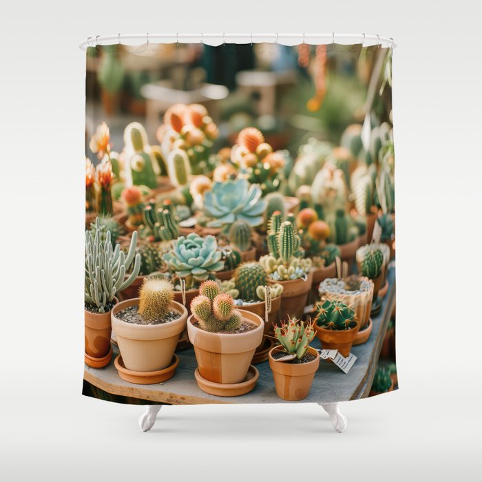 Cactus Garden Shower Curtain