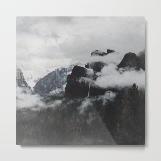 vintage mountains Metal Print