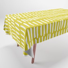 Yellow & White Lines  Tablecloth