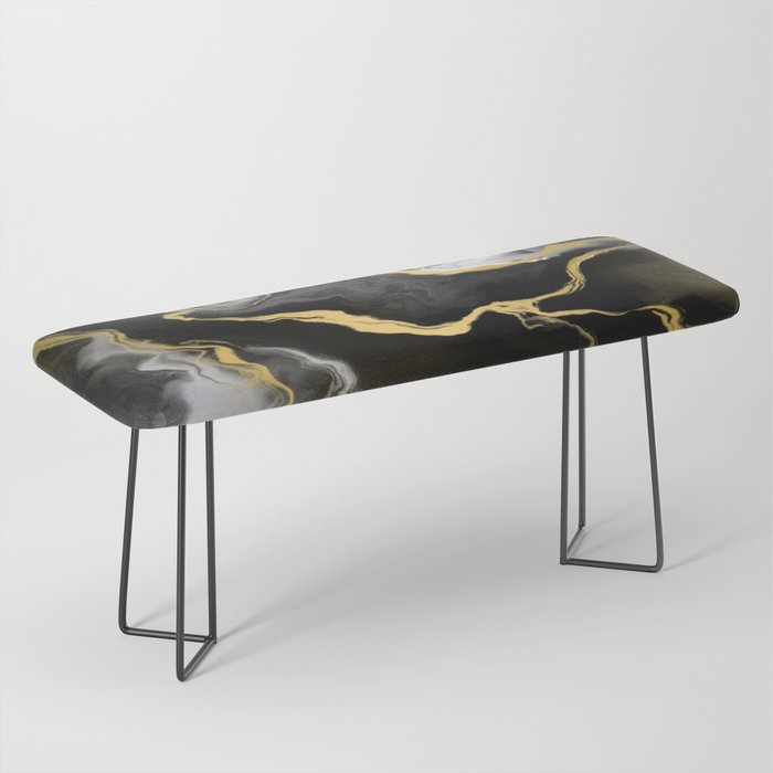 Gold mine marble Bench