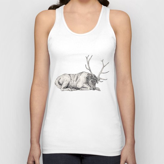 Stag // Graphite Unisex Tank Top