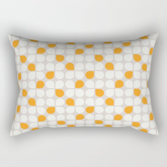 Daisy Crush Floral Pattern Rectangular Pillow