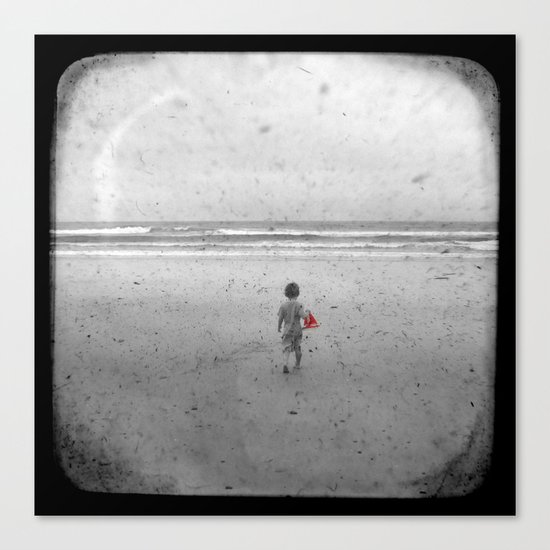 Little Red Sailboat - Through The Viewfinder (TTV) Canvas Print