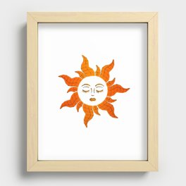 Stylized Sun Recessed Framed Print