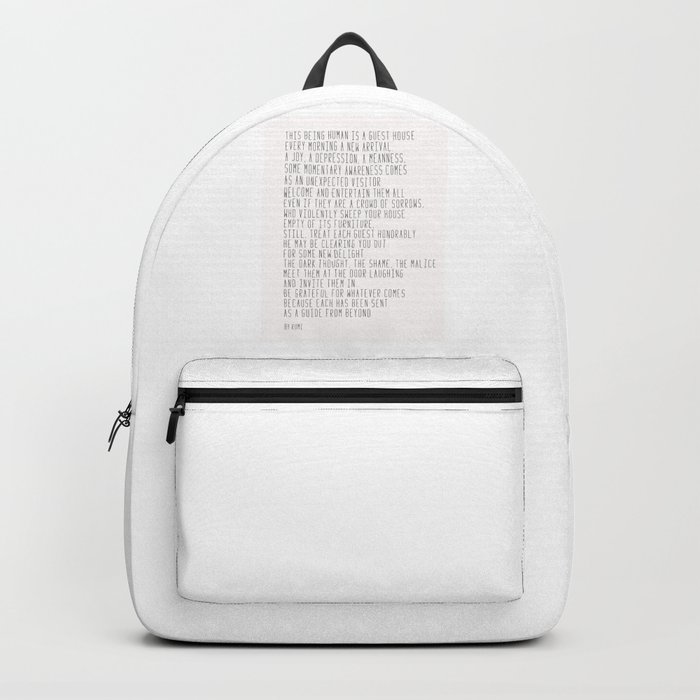 The Guest House #poem #inspirational Backpack