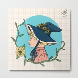 Flower Witch Metal Print