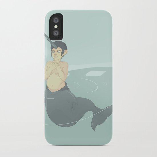 Narwhal Mermaid iPhone Case