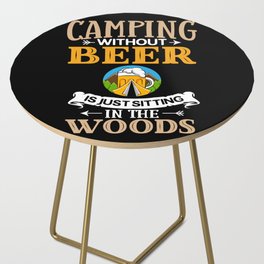 Camping Beer Drinking Beginner Camper Side Table