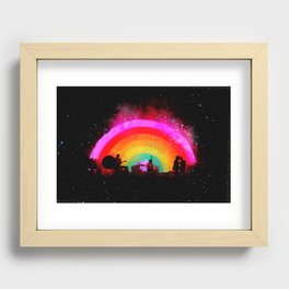 The Flaming Lips Space Rainbow Recessed Framed Print