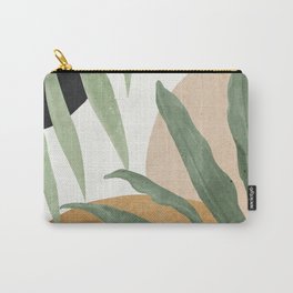 Abstract Art Tropical Leaves 4 Carry-All Pouch | Painting, Shapes, Shape, Watercolor, Botanical, Minimal, Thingdesign, Palm, Leaves, Modern 