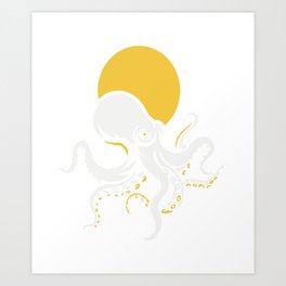 Octopus Shirt Art Print