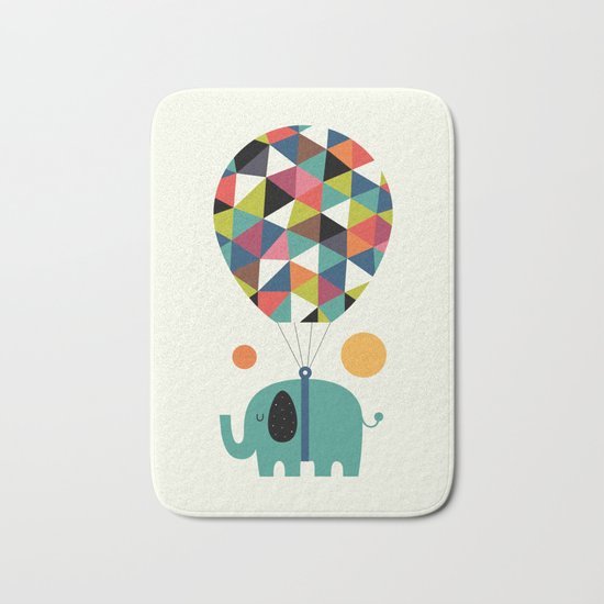 Fly High And Dream Big Bath Mat