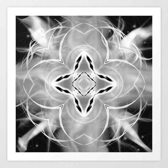 Silver Ornament at Night Art Print