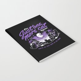 Just One More Cat Ritual - Cute Evil Cats Gift Notebook