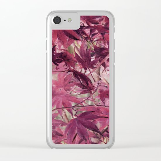 Red Fall Clear iPhone Case