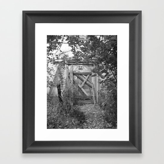 Door to the deep down "LIME" Framed Art Print